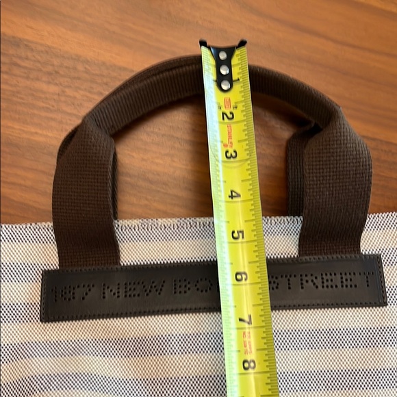 Asprey Brown and Cream Striped Tote -like new! - Picture 12 of 12